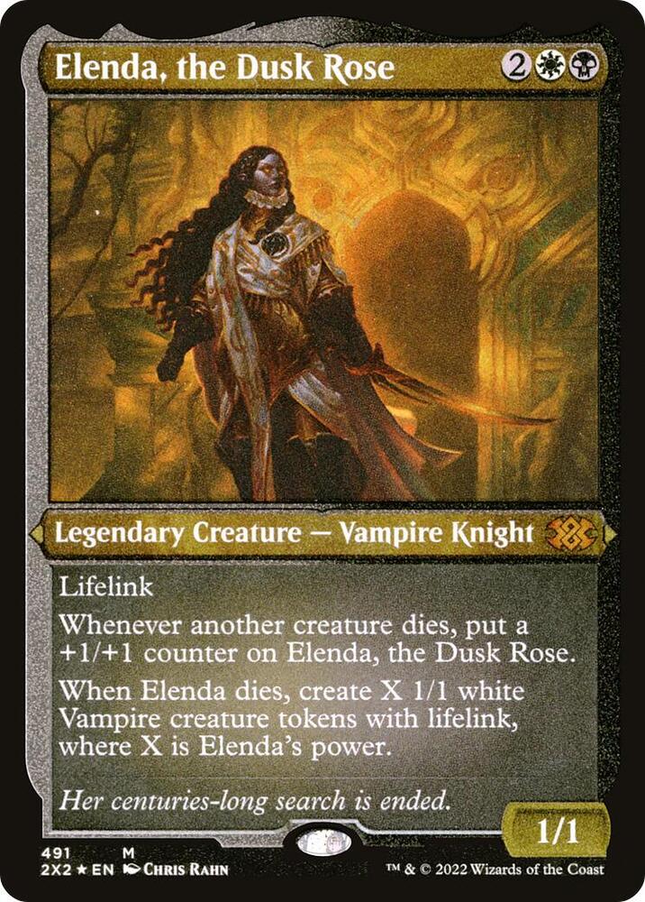 Elenda, the Dusk Rose (Foil Etched) [Double Masters 2022] 491