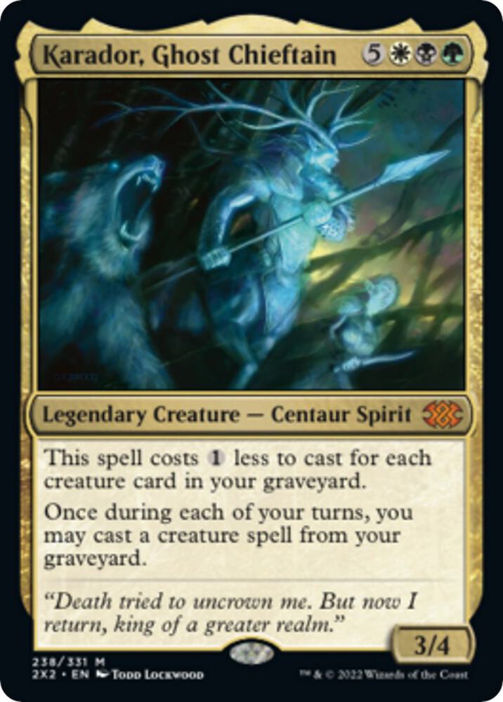 Karador, Ghost Chieftain [Double Masters 2022] 238