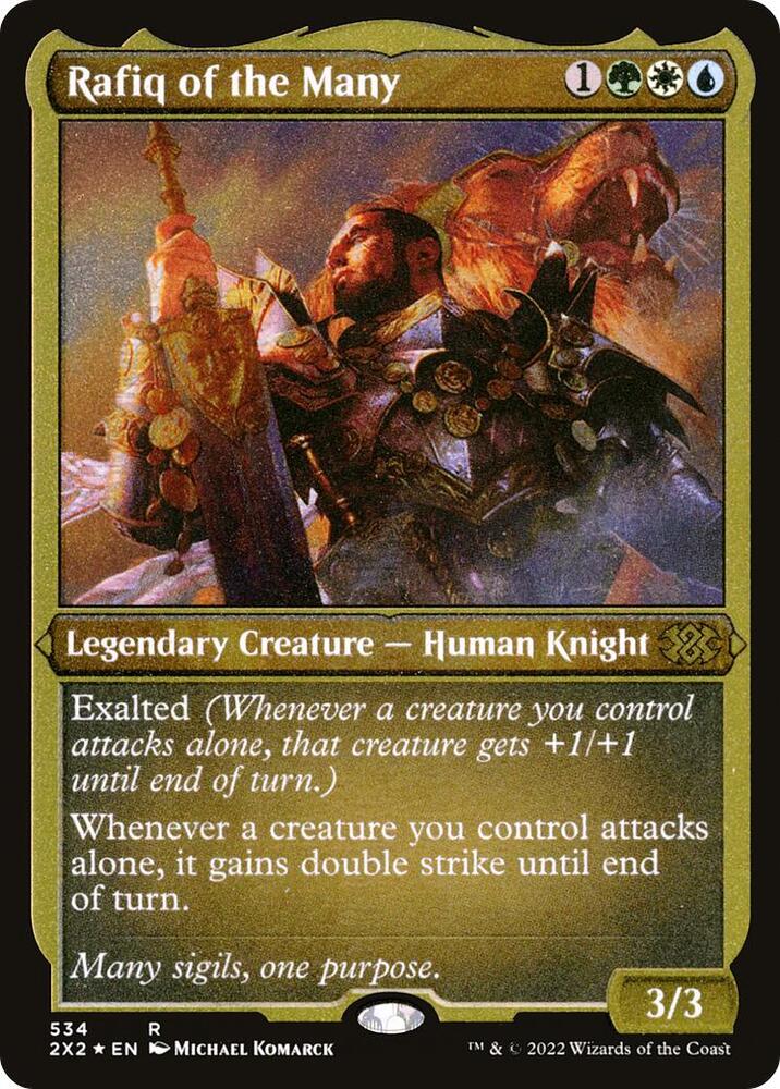Rafiq of the Many (Foil Etched) [Double Masters 2022] 534