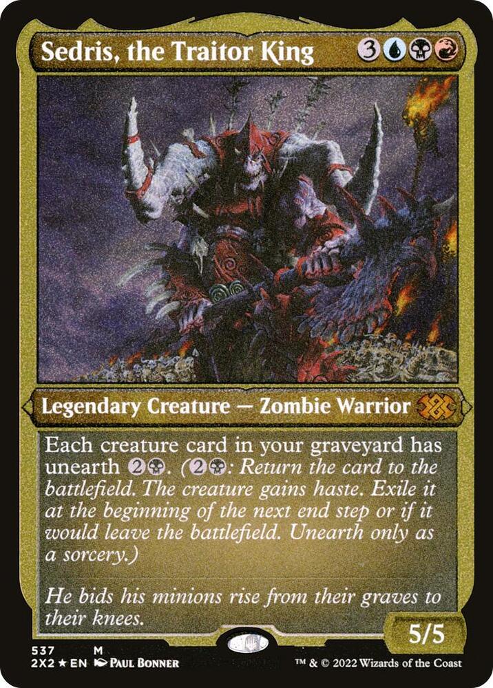 Sedris, the Traitor King (Foil Etched) [Double Masters 2022] 537