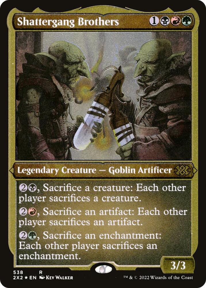 Shattergang Brothers (Foil Etched) [Double Masters 2022] 538