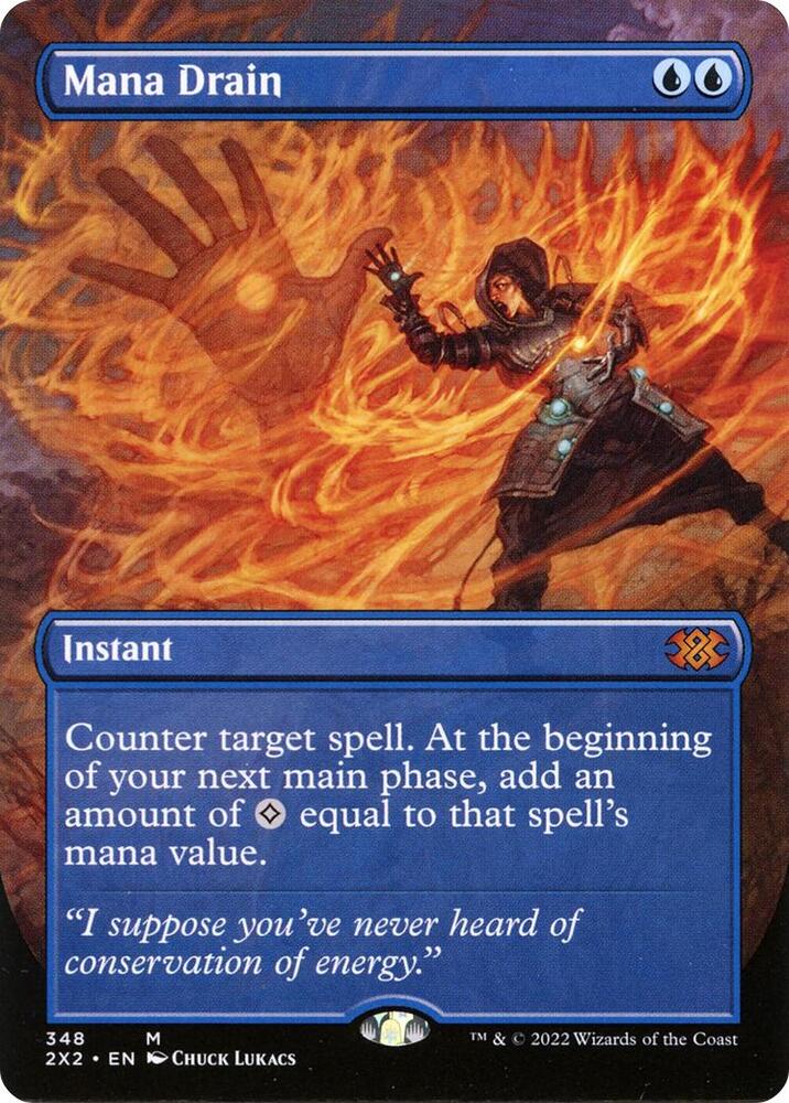 Mana Drain (Borderless) [Double Masters 2022] 348