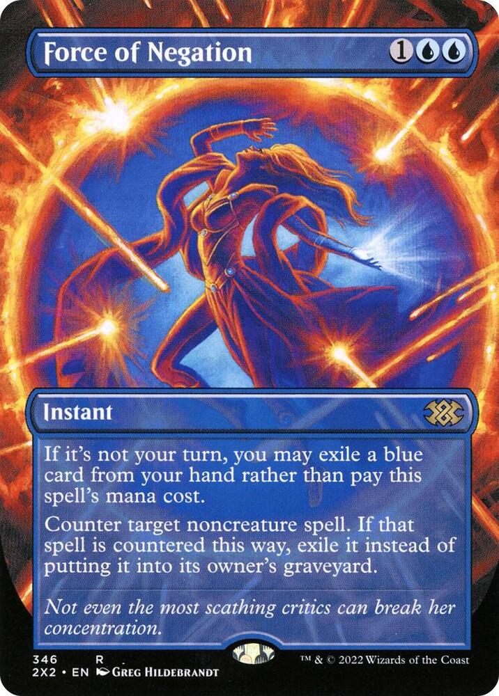 Force of Negation (Borderless) [Double Masters 2022] 346