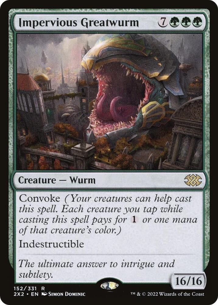 Impervious Greatwurm [Double Masters 2022] 152