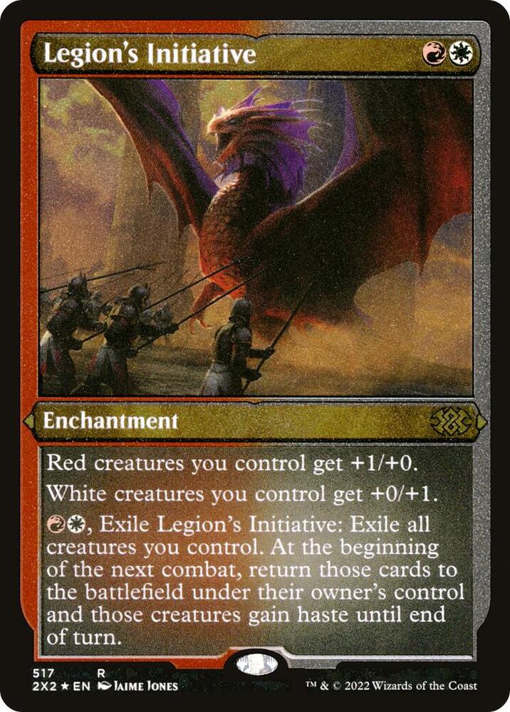 Legion's Initiative (Foil Etched) [Double Masters 2022] 517