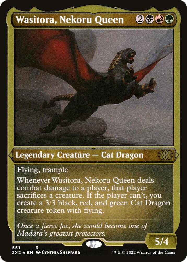 Wasitora, Nekoru Queen (Foil Etched) [Double Masters 2022] 551