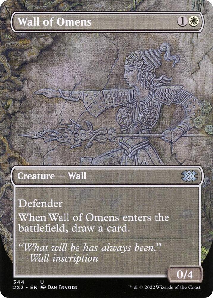 Wall of Omens (Borderless) [Double Masters 2022] 344
