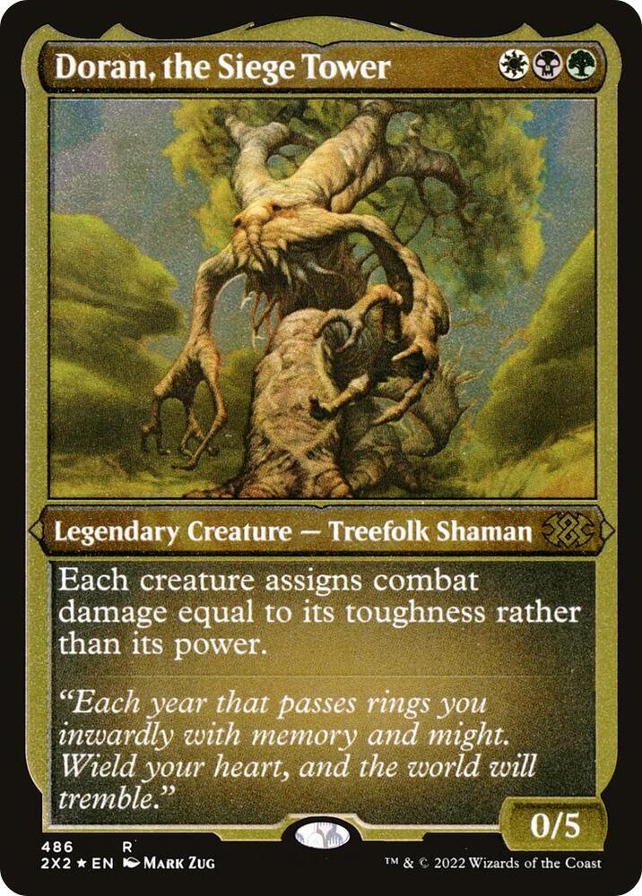 Doran, the Siege Tower (Foil Etched) [Double Masters 2022] 486