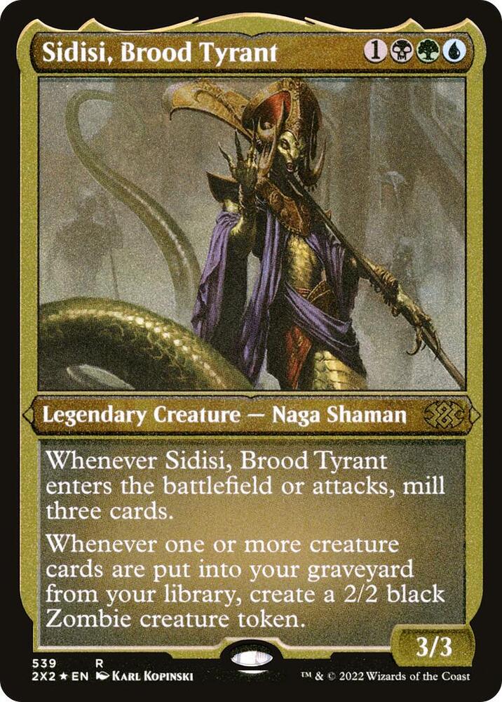 Sidisi, Brood Tyrant (Foil Etched) [Double Masters 2022] 539