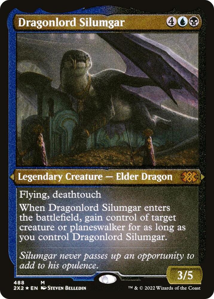 Dragonlord Silumgar (Foil Etched) [Double Masters 2022] 488