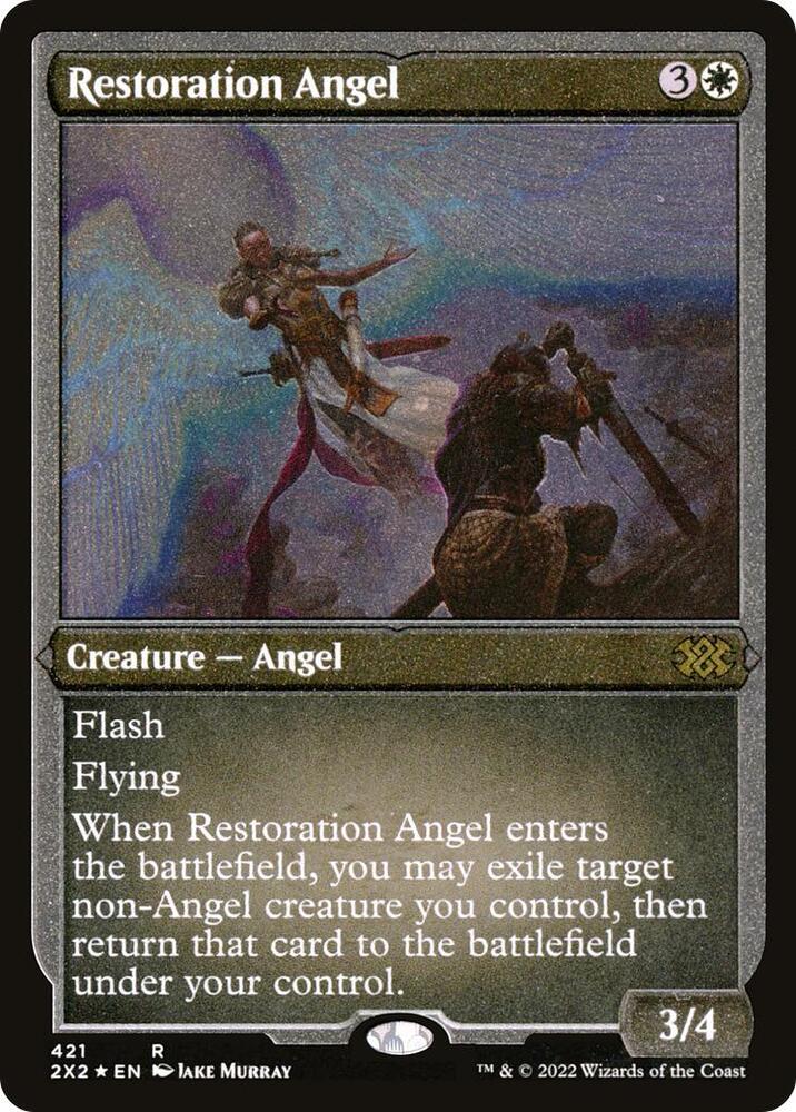 Restoration Angel (Foil Etched) [Double Masters 2022] 421