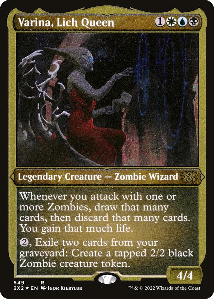 Varina, Lich Queen (Foil Etched) [Double Masters 2022] 549