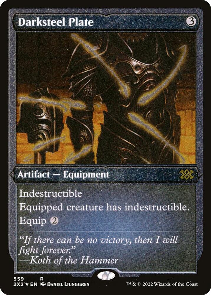 Darksteel Plate (Foil Etched) [Double Masters 2022] 559