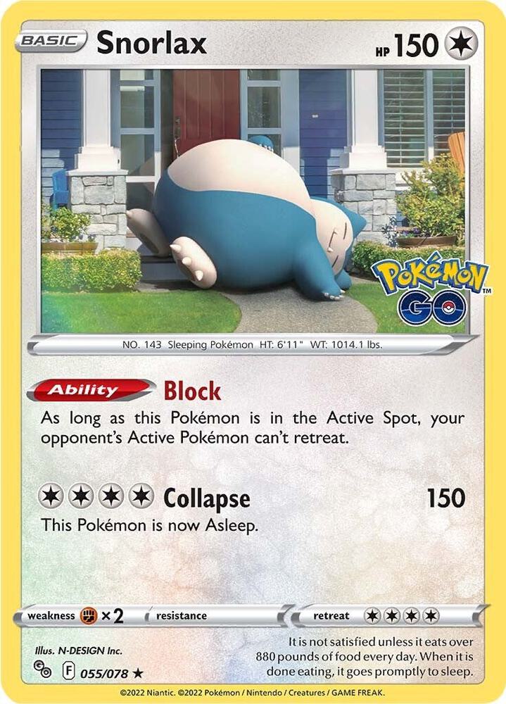 Snorlax [Pokemon GO] 055/078