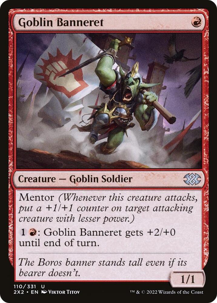 Goblin Banneret [Double Masters 2022] 110