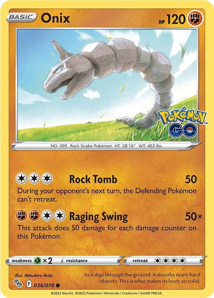 Onix [Pokemon GO] 036/078