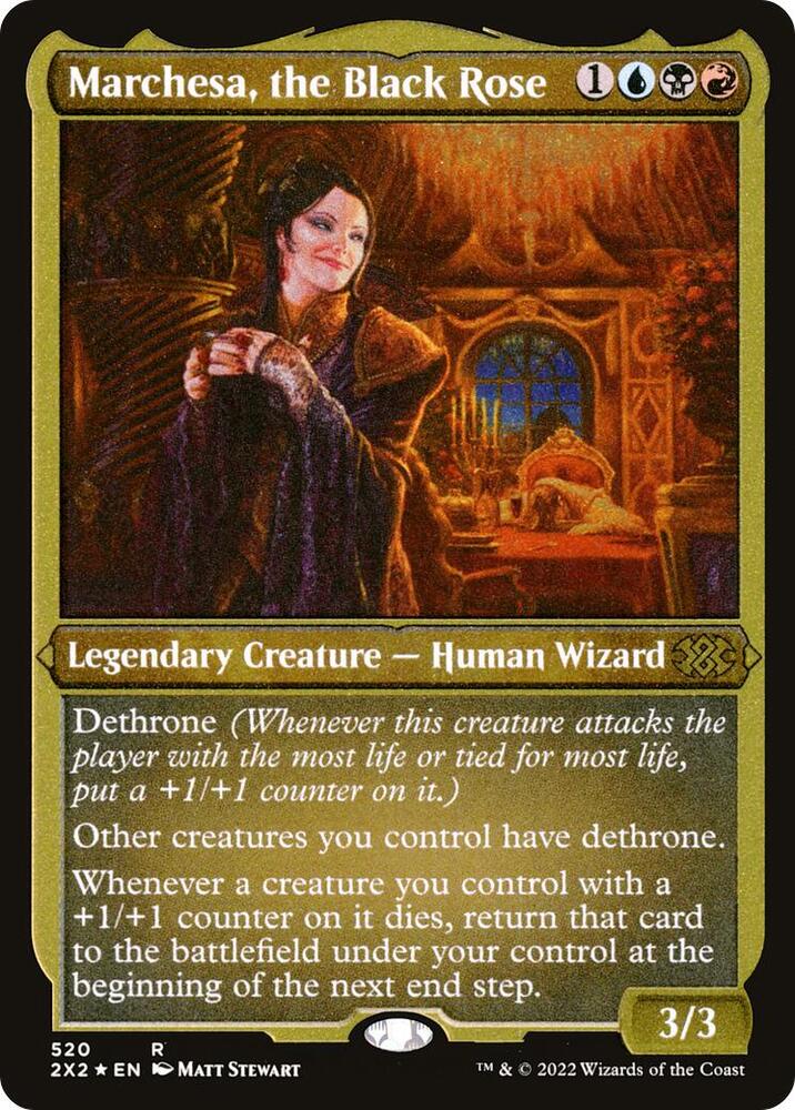 Marchesa, the Black Rose (Foil Etched) [Double Masters 2022] 520