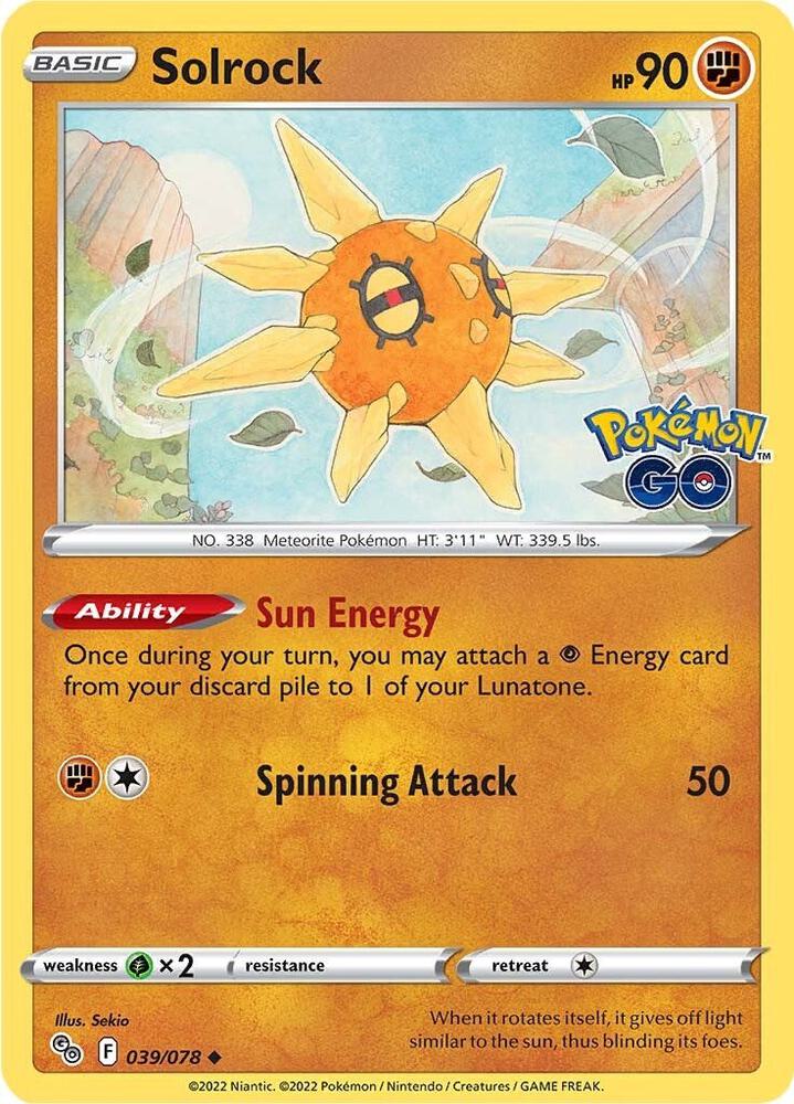 Solrock [Pokemon GO] 039/078