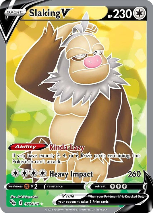 Slaking V (Full Art) [Pokemon GO] 077/078