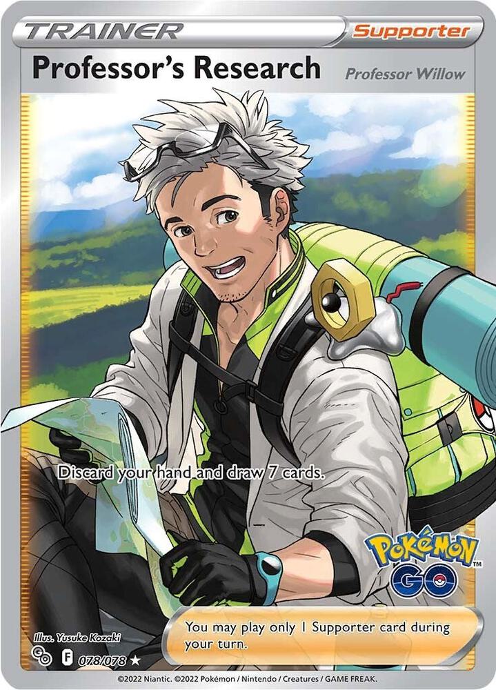 Professor's Research [Professor Willow] (Full Art) [Pokemon GO] 078/078