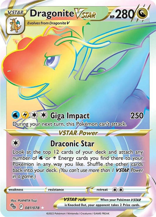 Dragonite VSTAR (Secret) [Pokemon GO] 081/078