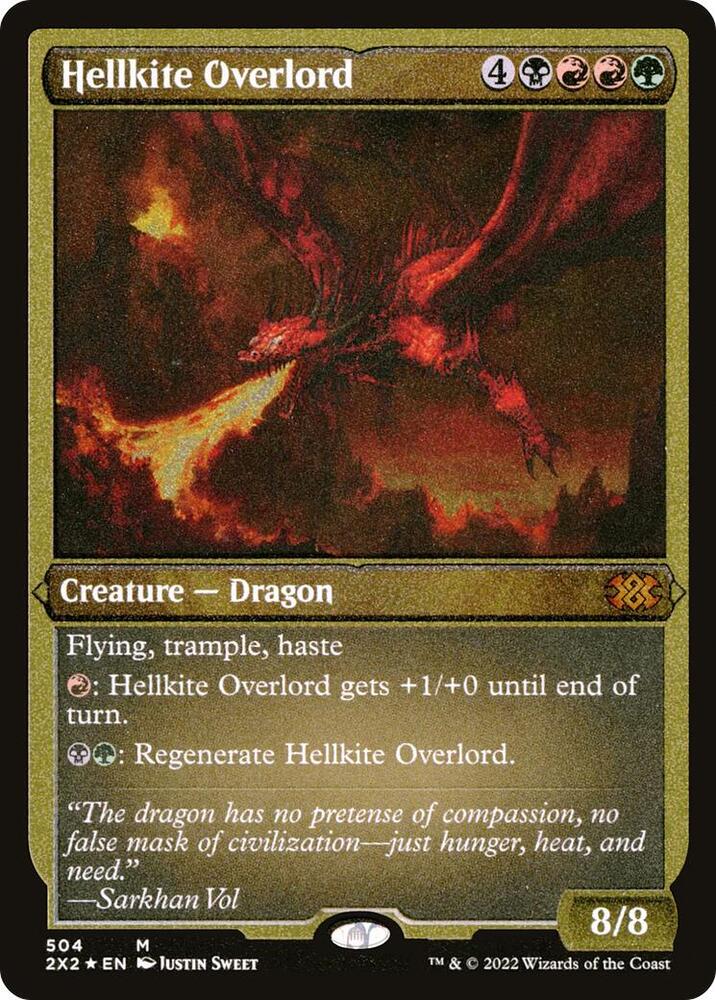 Hellkite Overlord (Foil Etched) [Double Masters 2022] 504