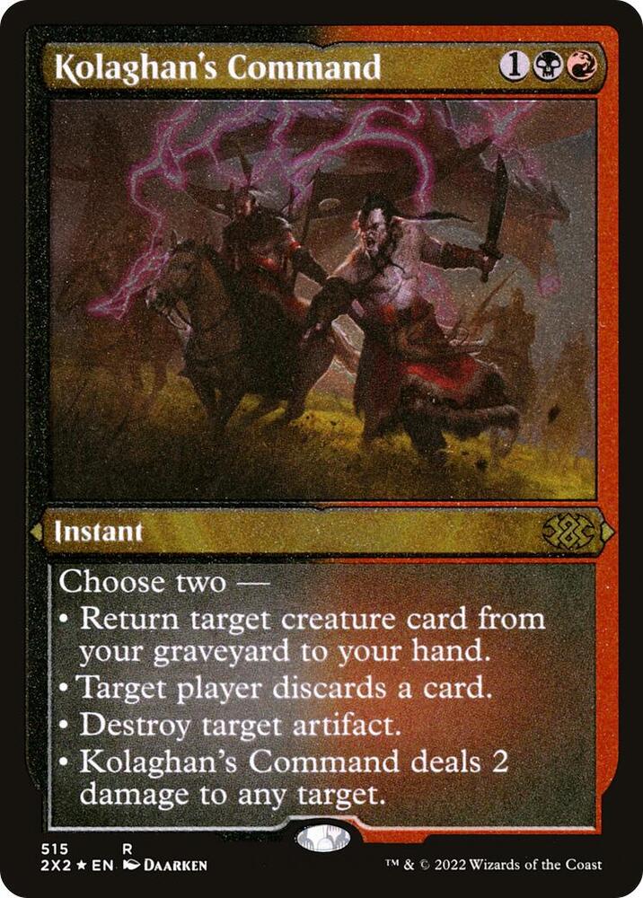 Kolaghan's Command (Foil Etched) [Double Masters 2022] 515