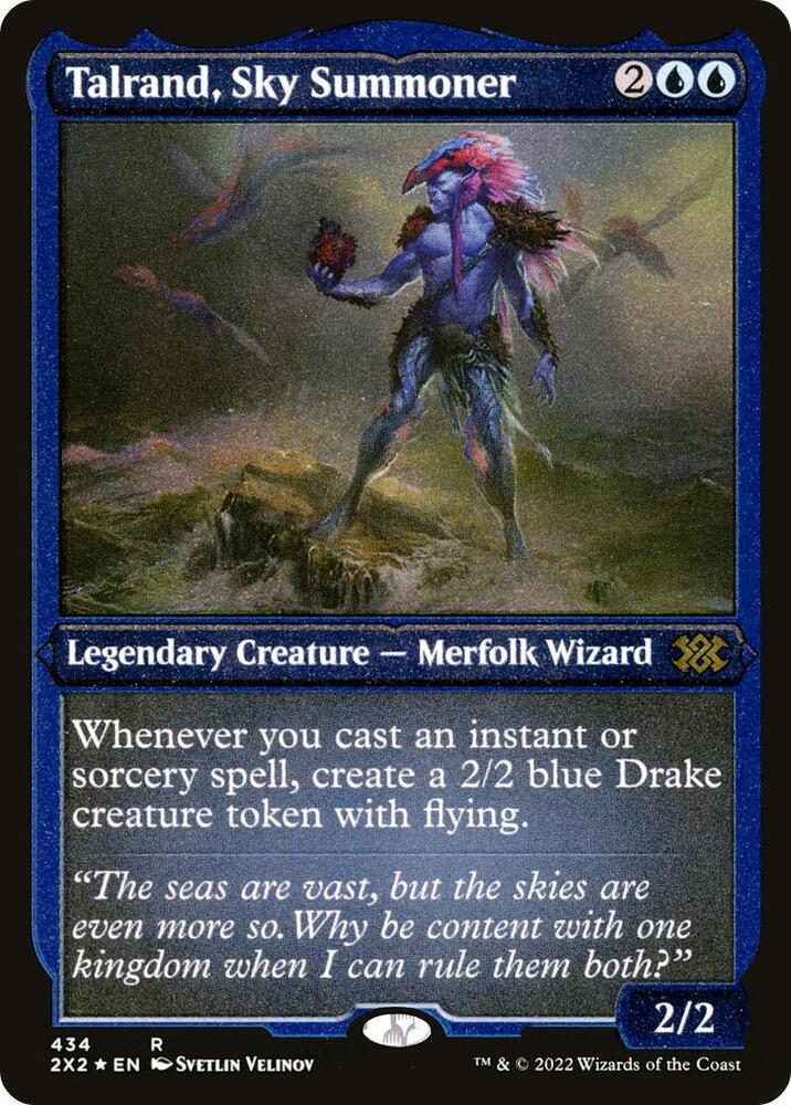 Talrand, Sky Summoner (Foil Etched) [Double Masters 2022] 434
