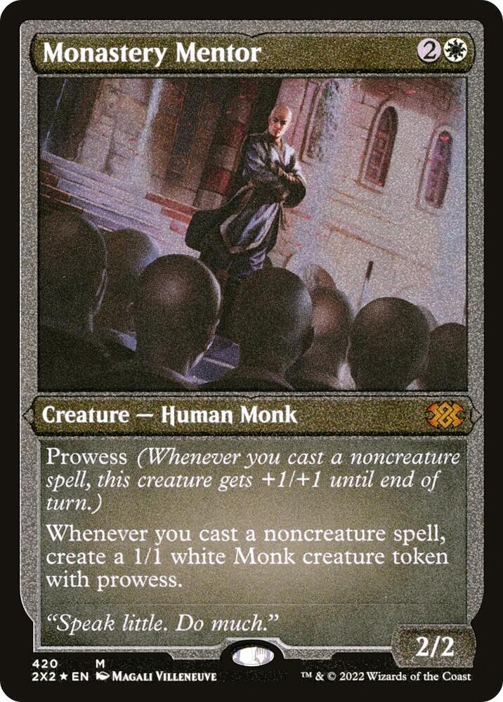 Monastery Mentor (Foil Etched) [Double Masters 2022] 420