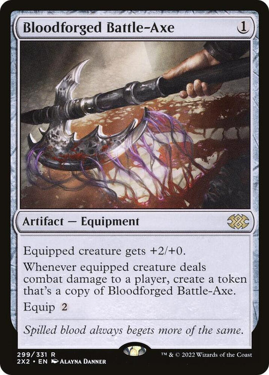 Bloodforged Battle-Axe [Double Masters 2022] 299