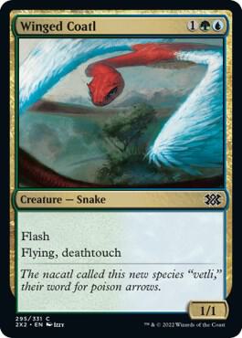 Winged Coatl [Double Masters 2022] 295