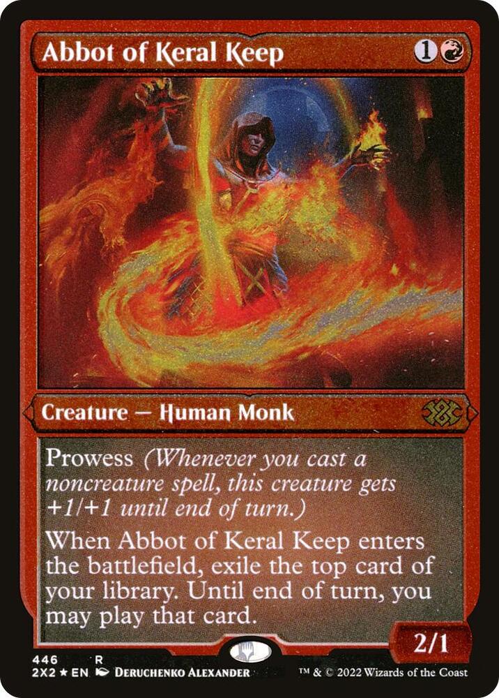 Abbot of Keral Keep (Foil Etched) [Double Masters 2022] 446