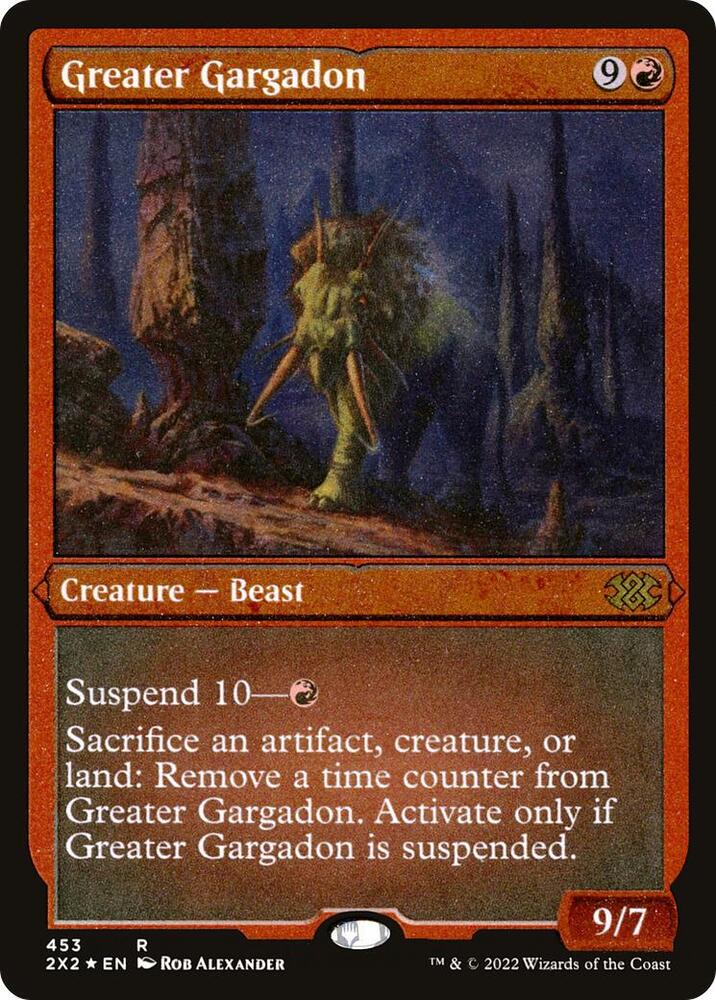 Greater Gargadon (Foil Etched) [Double Masters 2022] 453