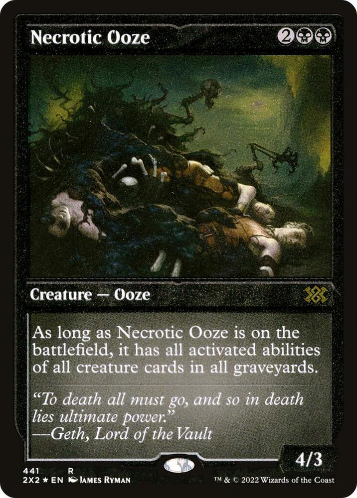Necrotic Ooze (Foil Etched) [Double Masters 2022] 441