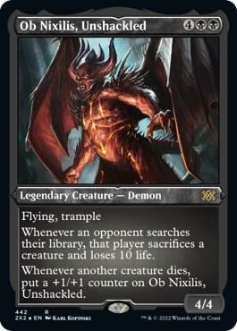Ob Nixilis, Unshackled (Foil Etched) [Double Masters 2022] 442