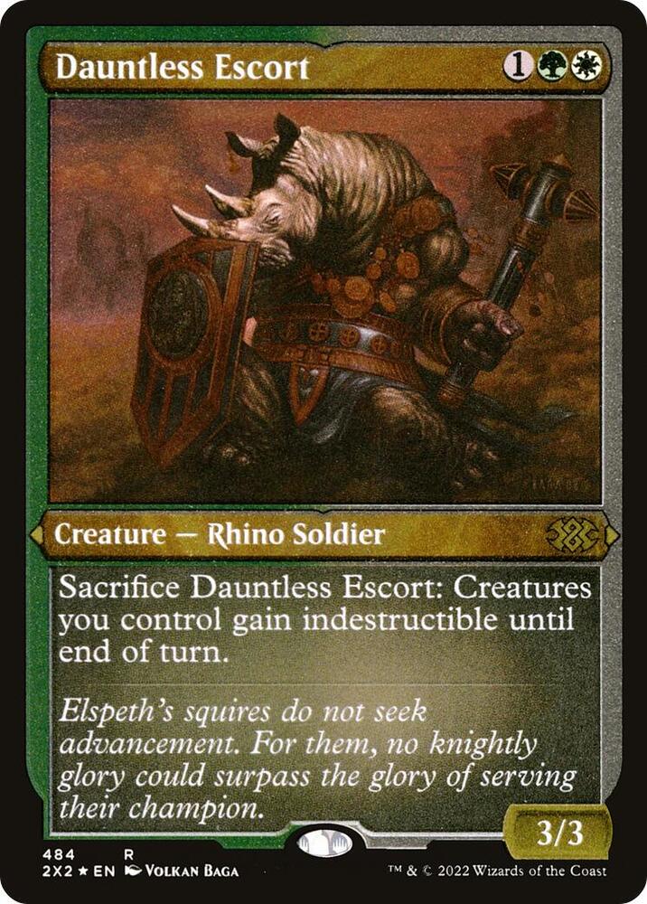 Dauntless Escort (Foil Etched) [Double Masters 2022] 484