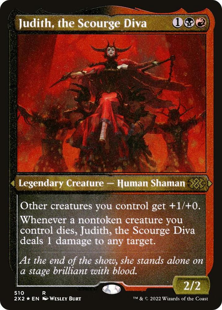 Judith, the Scourge Diva (Foil Etched) [Double Masters 2022] 510