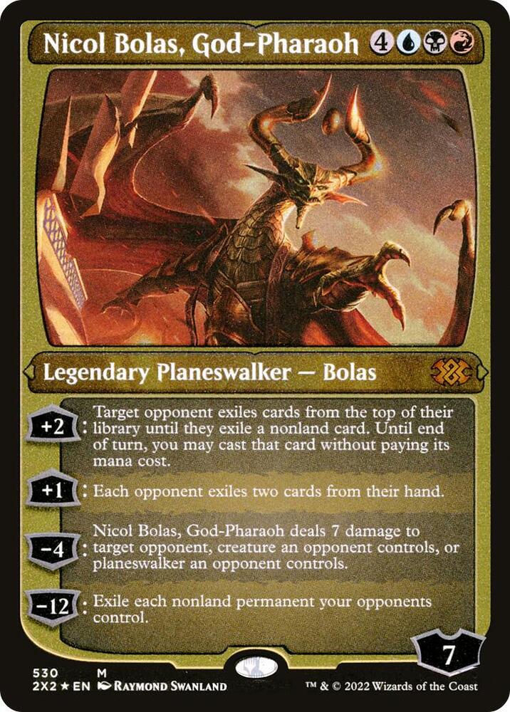 Nicol Bolas, God-Pharaoh (Foil Etched) [Double Masters 2022] 530
