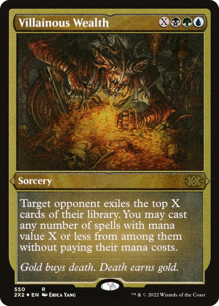 Villainous Wealth (Foil Etched) [Double Masters 2022] 550