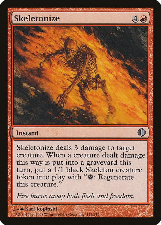 Skeletonize [Shards of Alara] 114