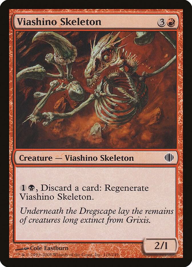Viashino Skeleton [Shards of Alara] 118