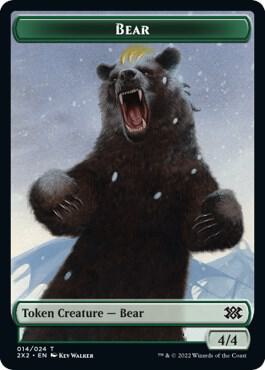 Bear // Spirit (008) Double-Sided Token [Double Masters 2022] 14 // 8