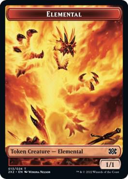 Elemental // Soldier Double-Sided Token [Double Masters 2022] 13 // 7