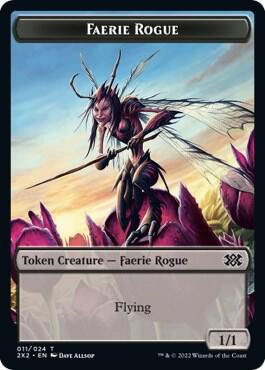 Faerie Rogue // Treasure Double-Sided Token [Double Masters 2022] 11 // 22