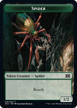 Spider // Knight Double-Sided Token [Double Masters 2022] 18 // 5