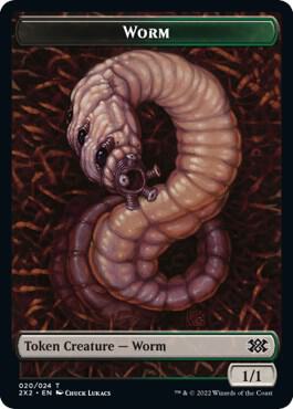 Worm // Soldier Double-Sided Token [Double Masters 2022] 20 // 7