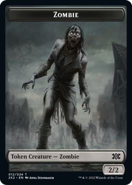 Zombie // Angel Double-Sided Token [Double Masters 2022] 12 // 3