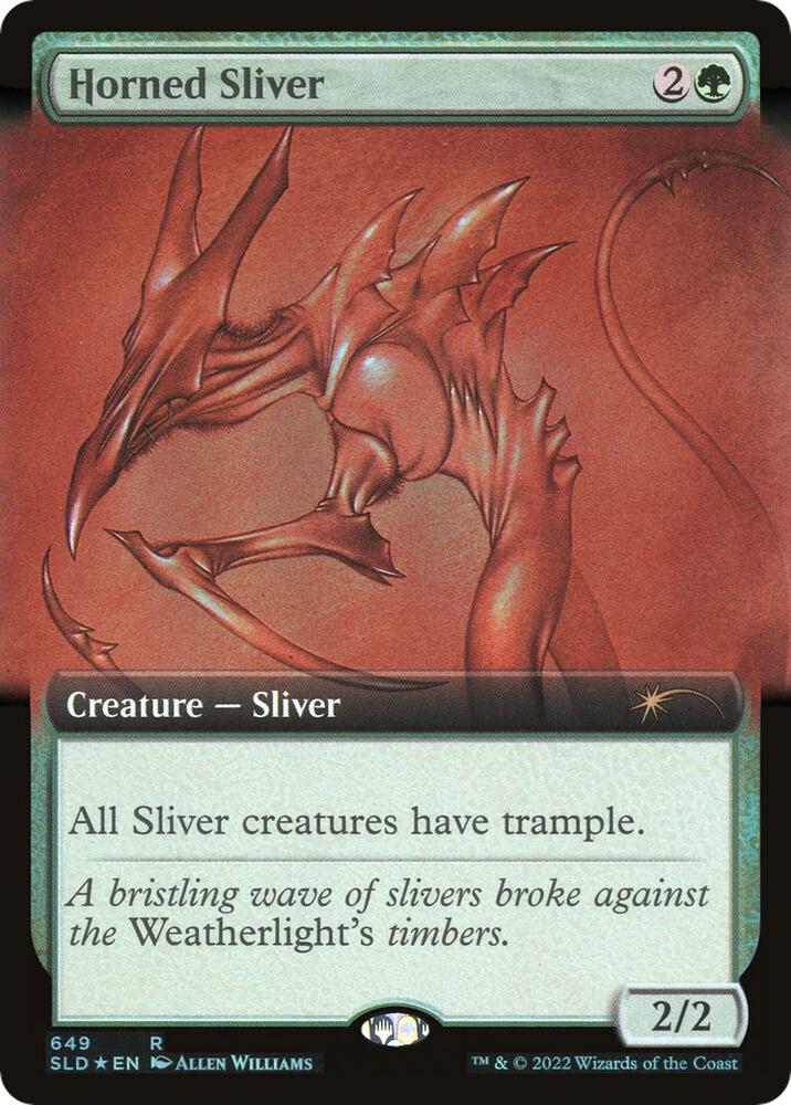 Horned Sliver (Extended Art) [Secret Lair Drop Series] 649
