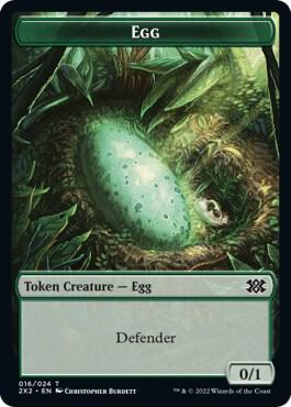Egg // Spirit (008) Double-Sided Token [Double Masters 2022] 16 // 8
