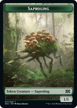 Saproling // Angel Double-Sided Token [Double Masters 2022] 17 // 3